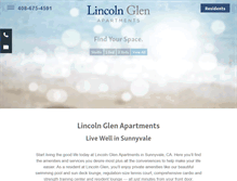 Tablet Screenshot of lincolnglen.com